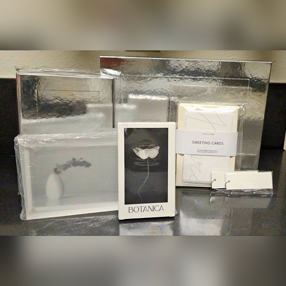 BRAND NEW Cloth and Paper Silver Archive Box, Album, Cards & Frame Bundle-7 - Picture 2 of 16